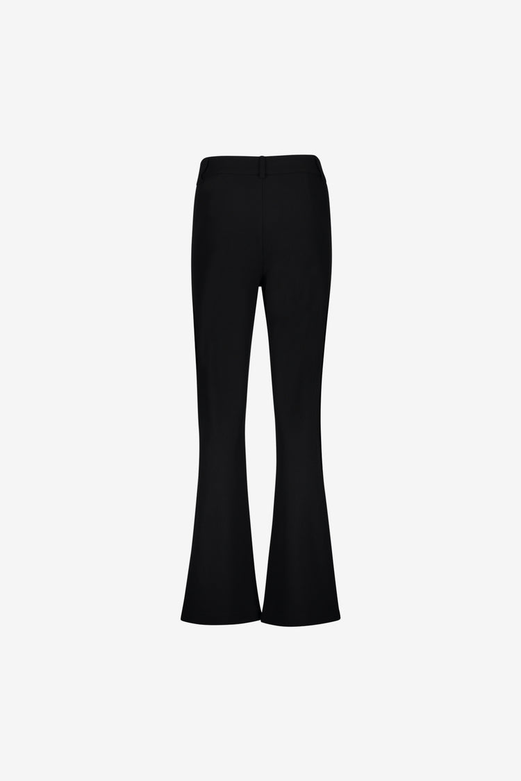 Geisha comfy flared pantalon met honeycomb structuur