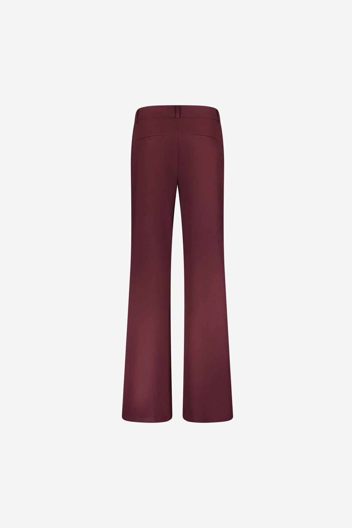 Geisha burgundy pantalon met wijde pijpen en hoge taille