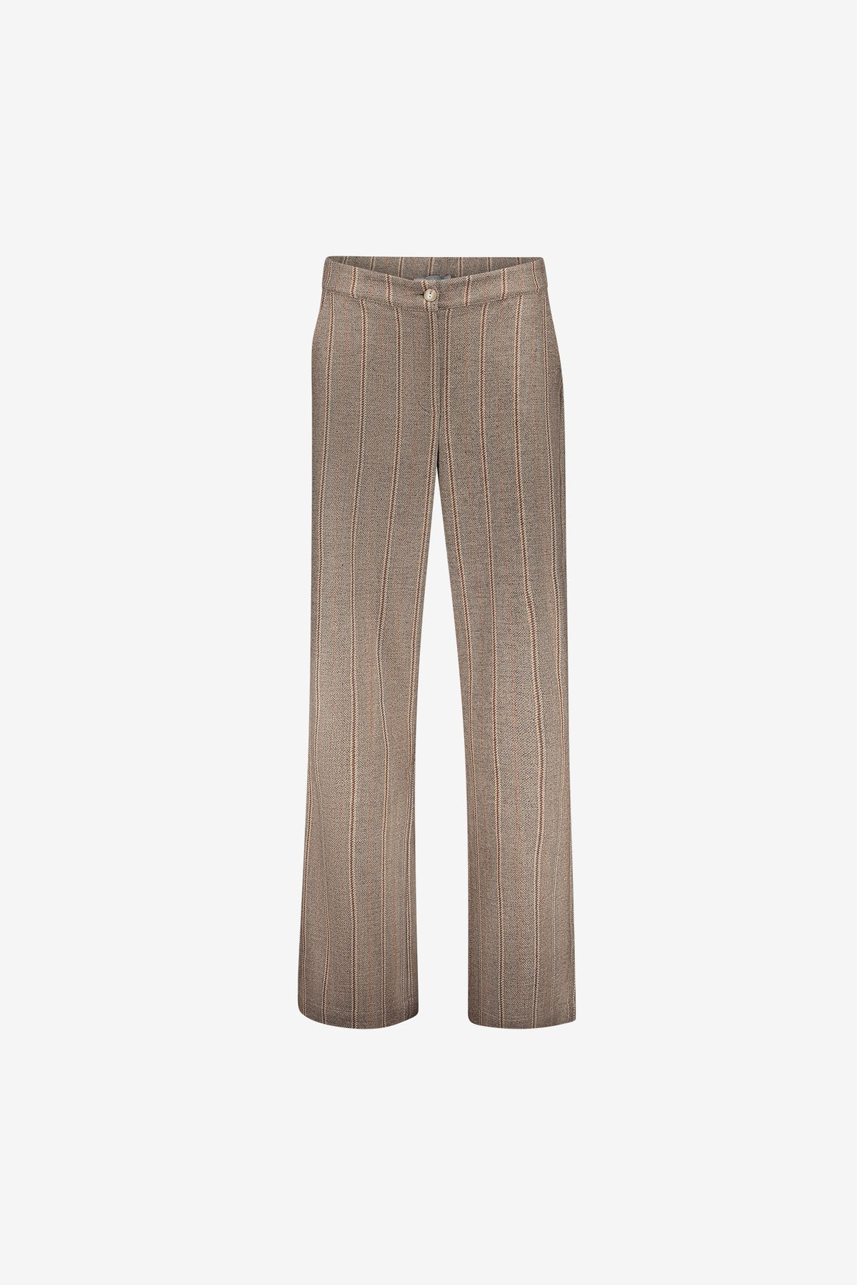 Geisha high waist pantalon met lurexstrepen