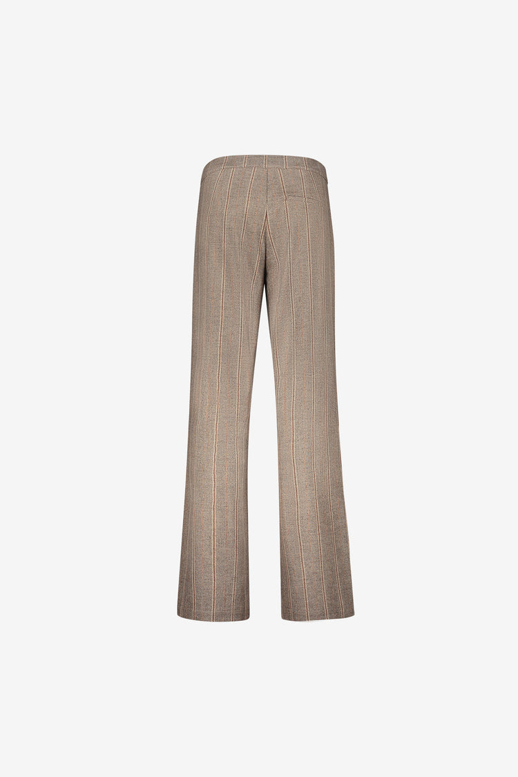 Geisha high waist pantalon met lurexstrepen