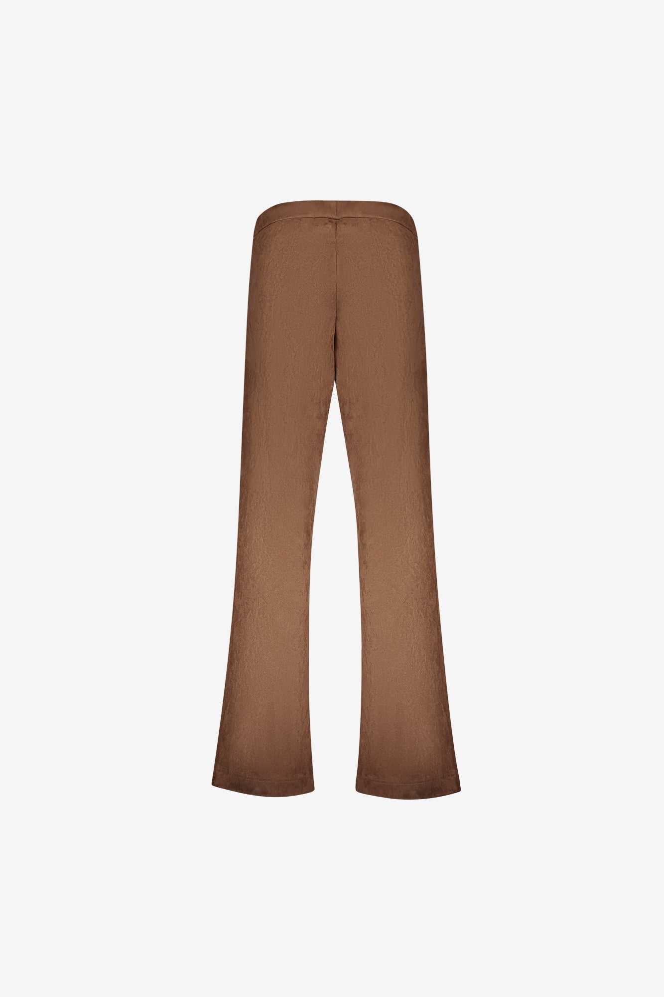 Geisha wide leg broek met suèdelook