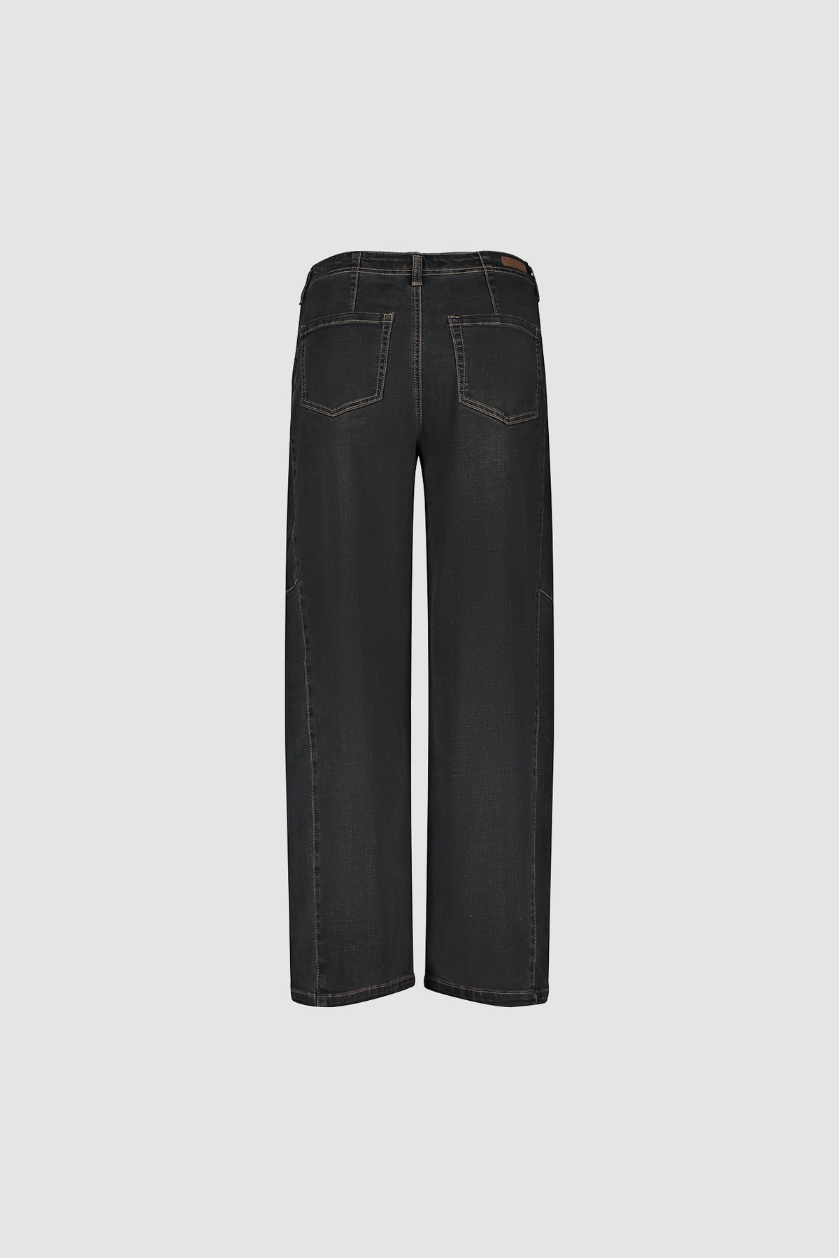 Geisha barrel jeans met sierstiksels