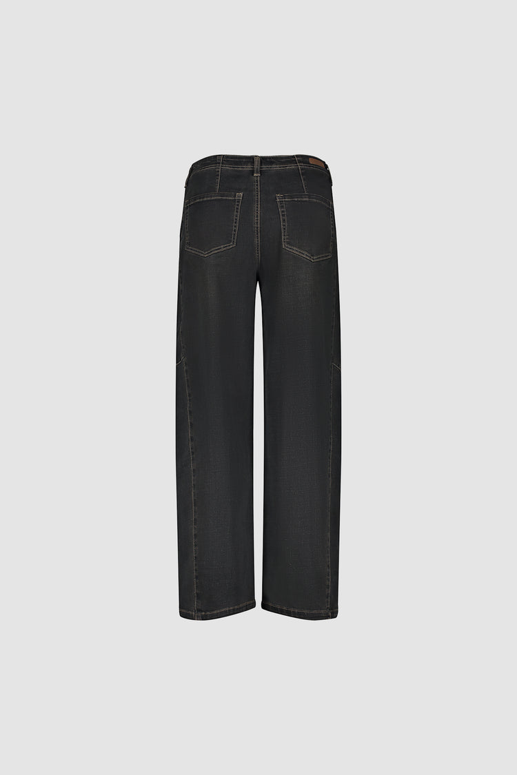 Geisha barrel jeans met sierstiksels