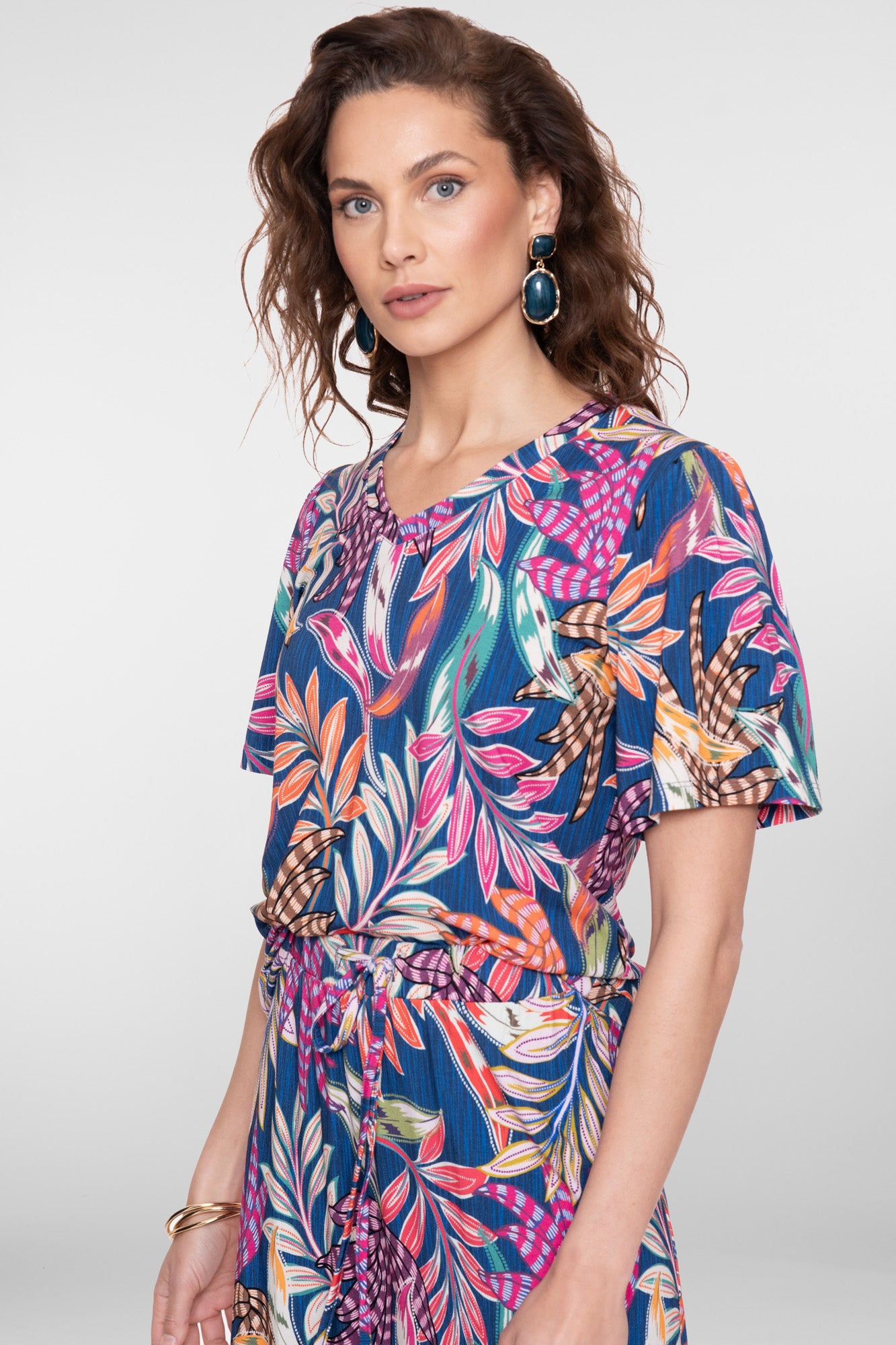 Geisha T-shirt met kleurrijke print