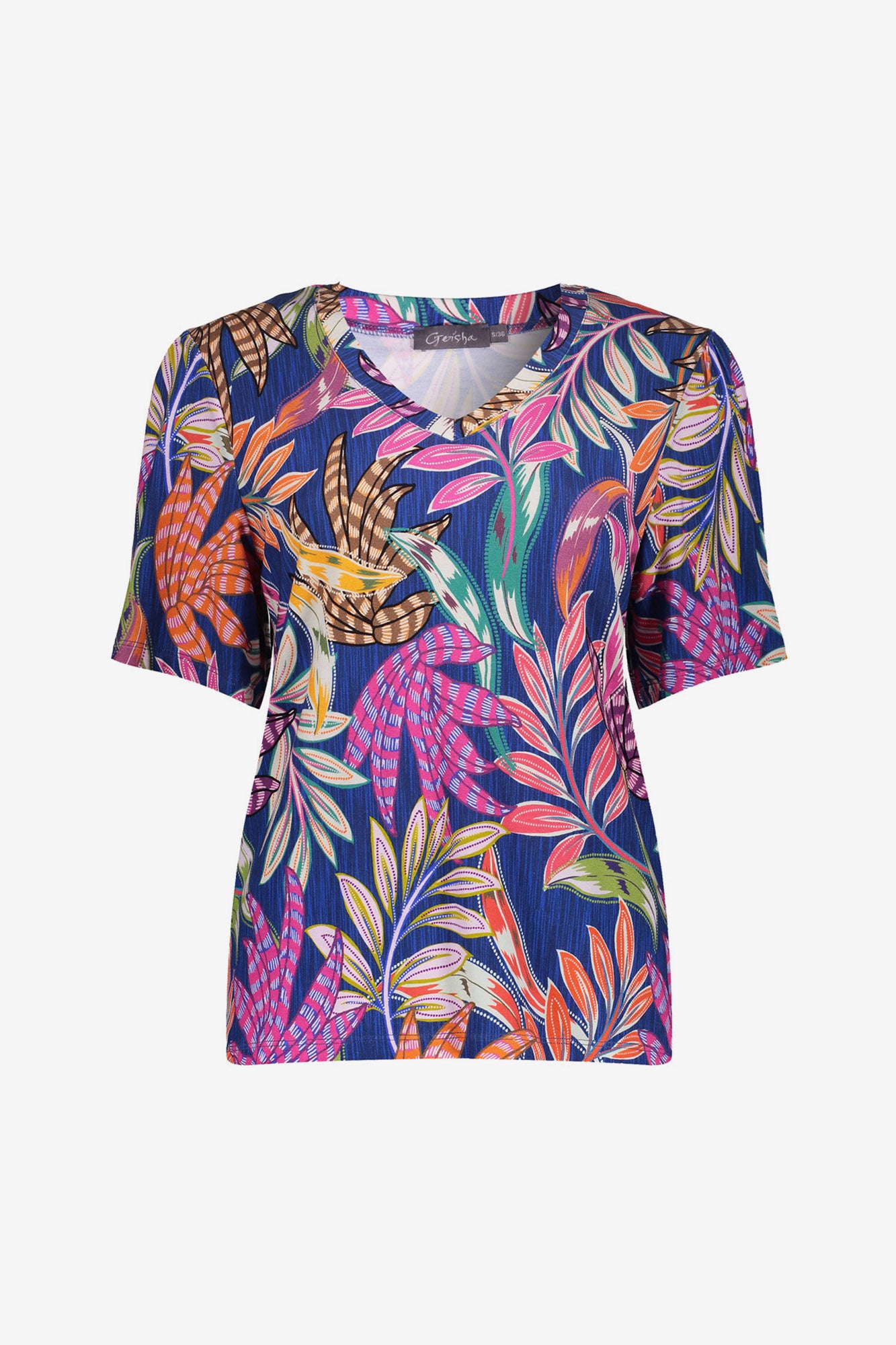 Geisha T-shirt met kleurrijke print