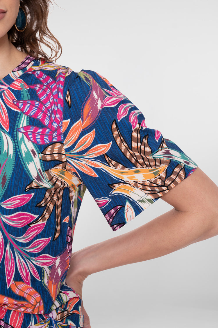 Geisha T-shirt met kleurrijke print