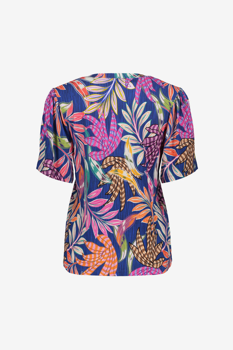 Geisha T-shirt met kleurrijke print