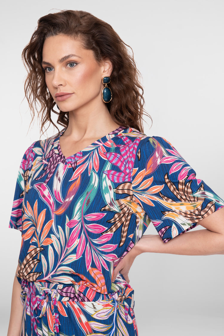 Geisha T-shirt met kleurrijke print