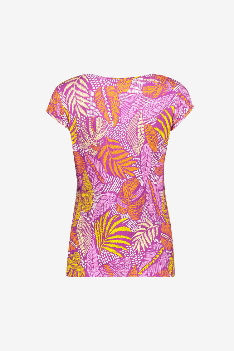 Geisha T-shirt met ronde hals en print