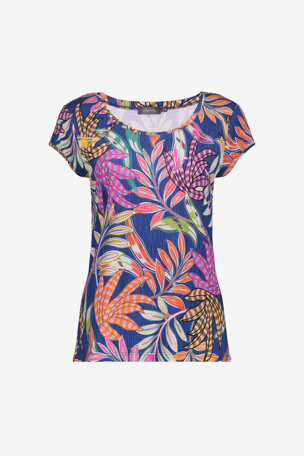 Geisha T-shirt met ronde hals en print