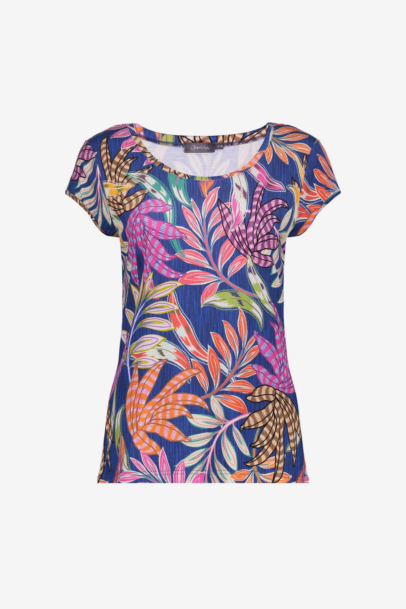 Geisha T-shirt met ronde hals en print