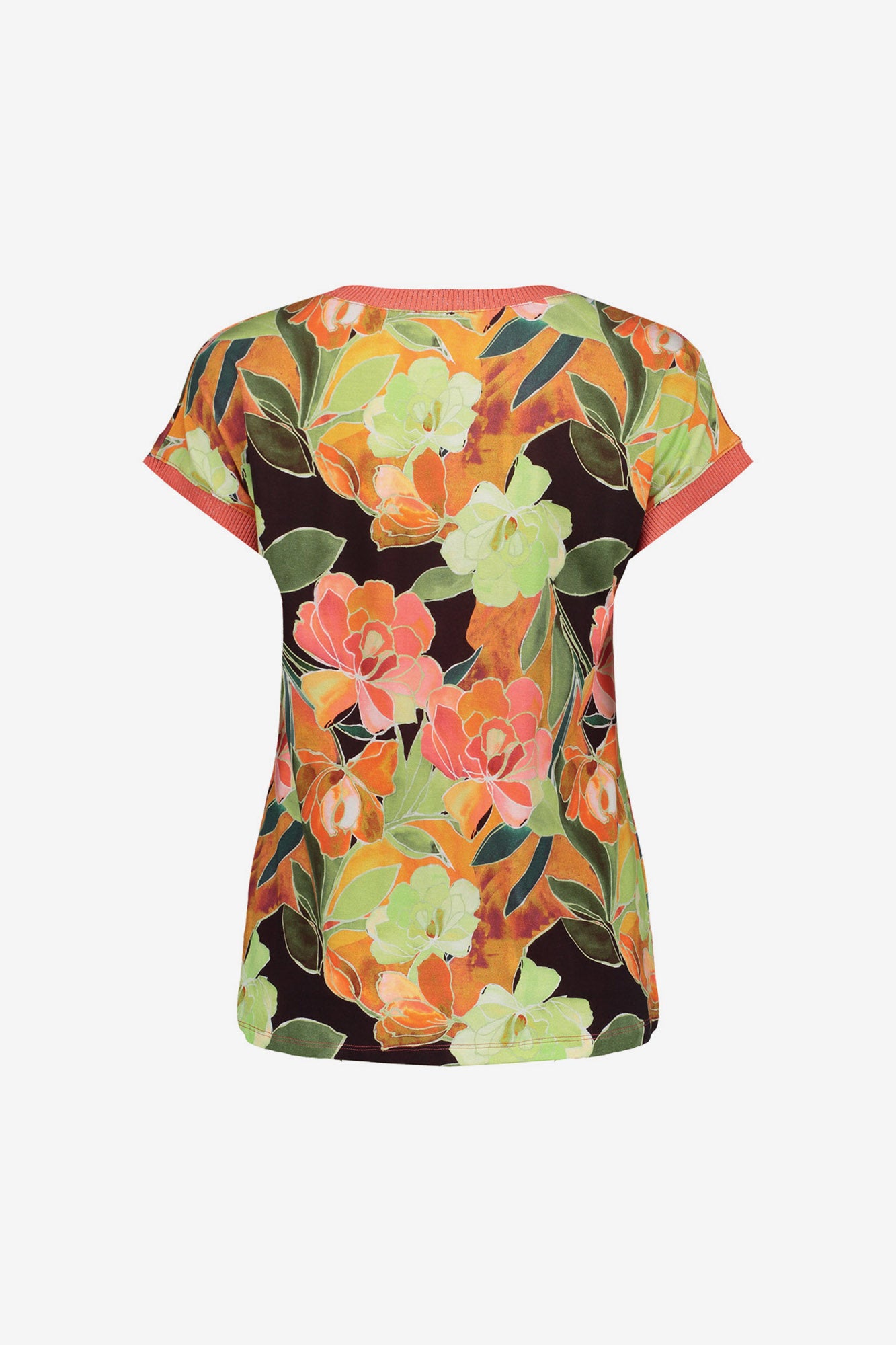 Geisha jersey T-shirt met ronde hals en glitterdetail