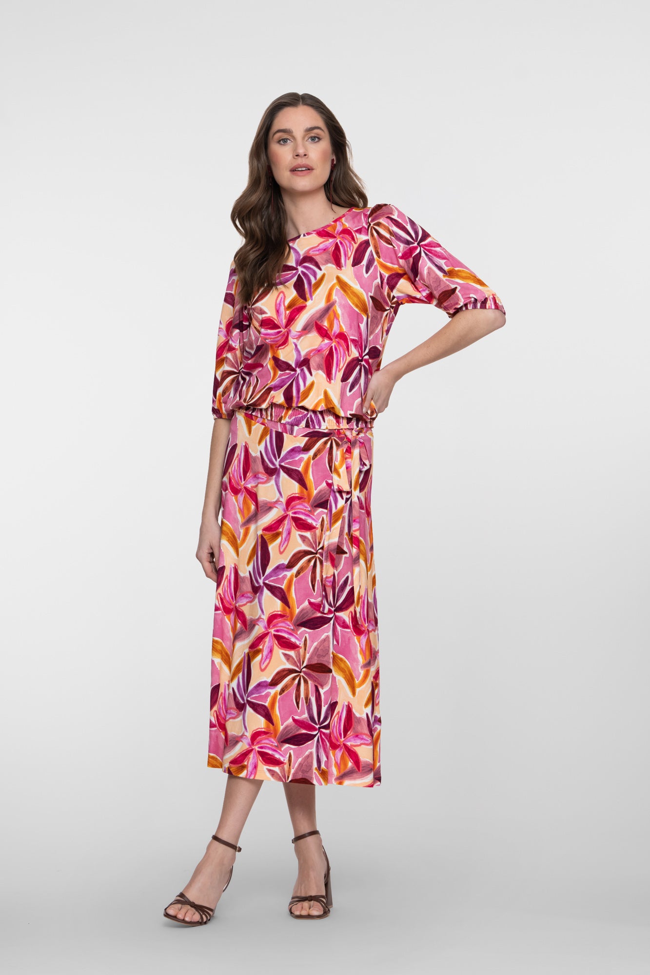 Geisha jersey T-shirt met smock