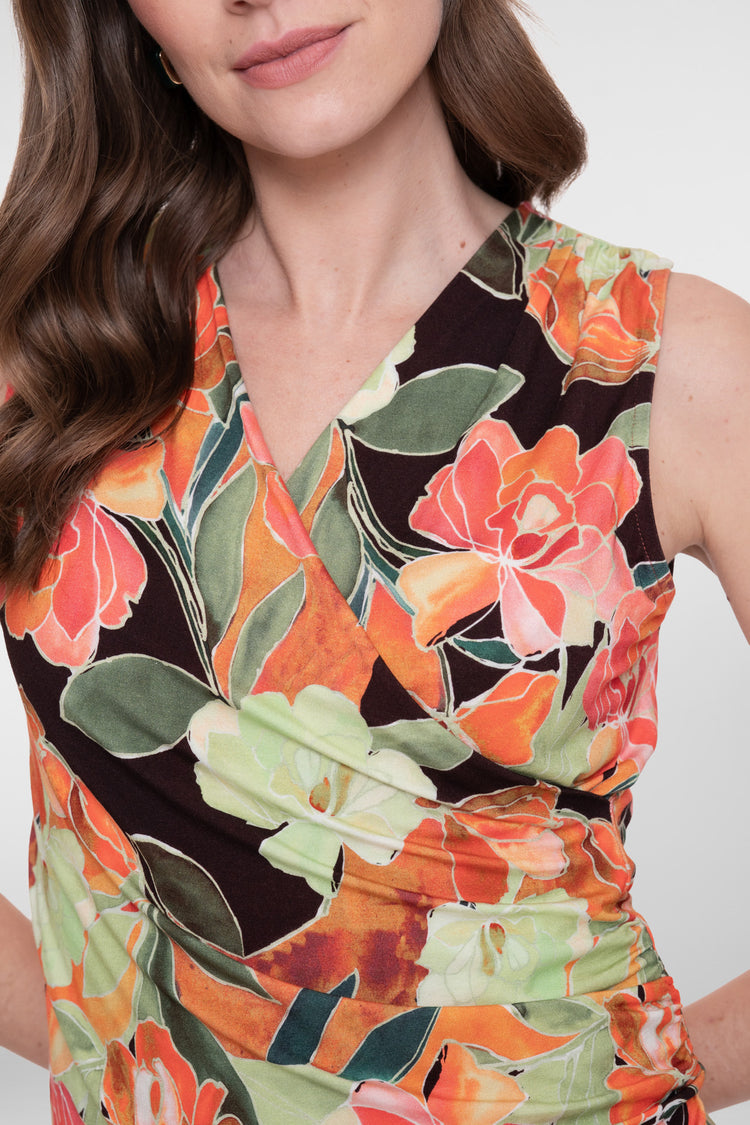 Geisha V-hals top met overslag