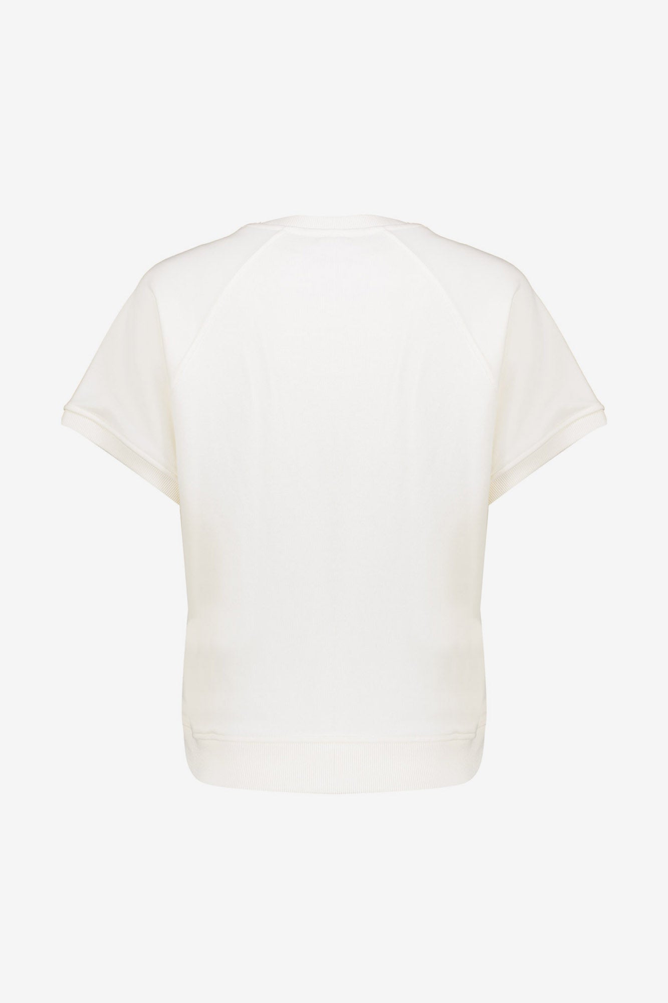 Geisha boxy sweater met tekstprint en lage schouderinzet