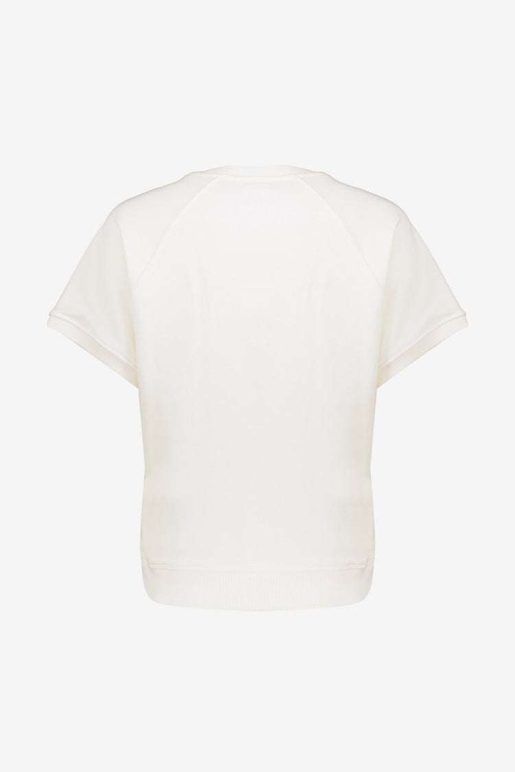 Geisha boxy sweater met tekstprint en lage schouderinzet