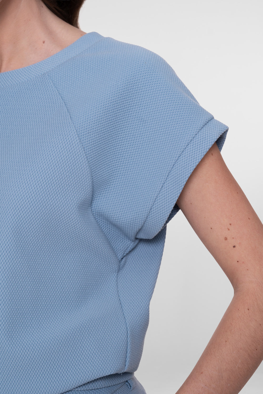 Geisha comfy sweater met honeycomb structuur