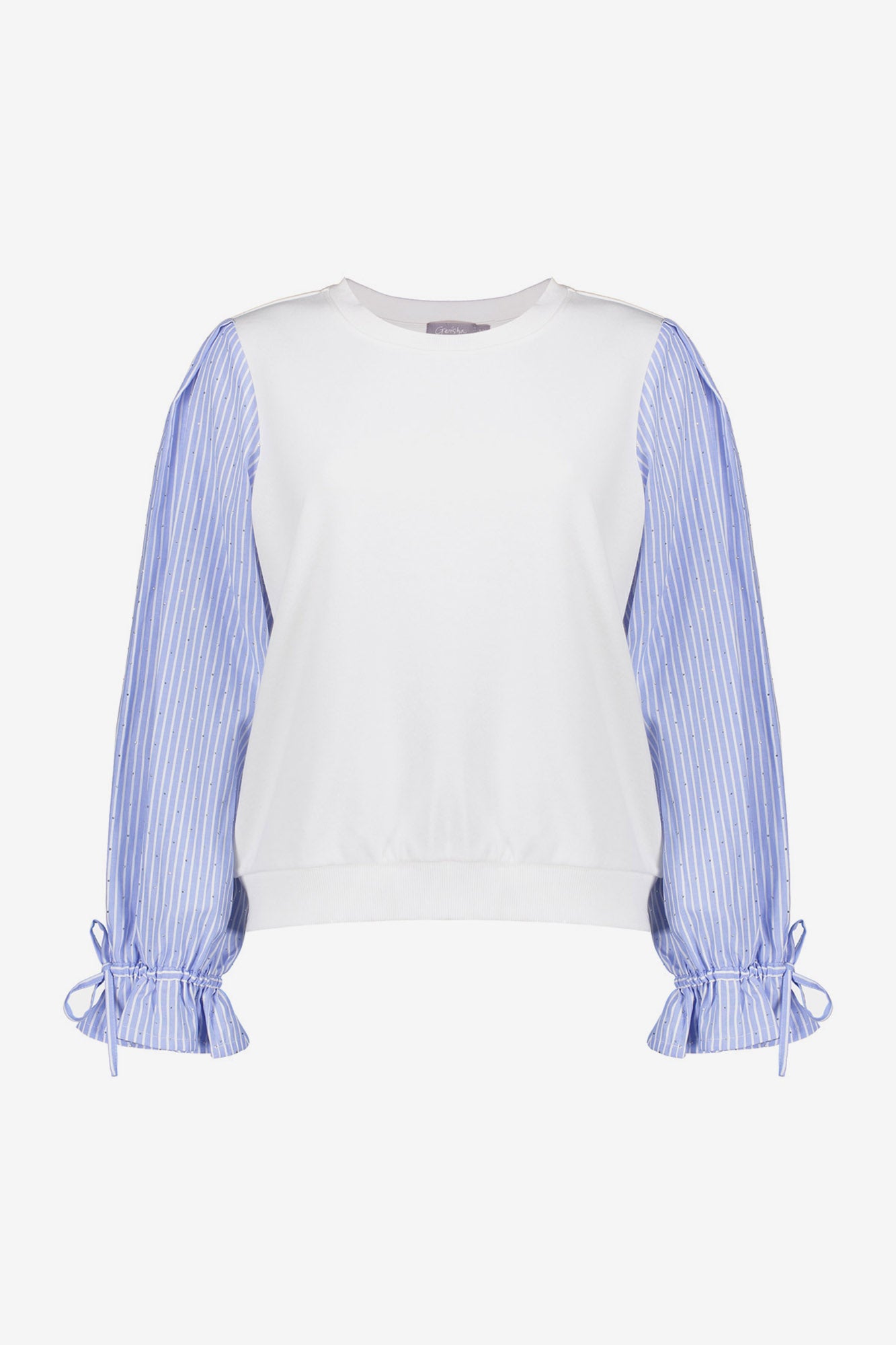 Geisha sweater met spencer-look en blousemouwen