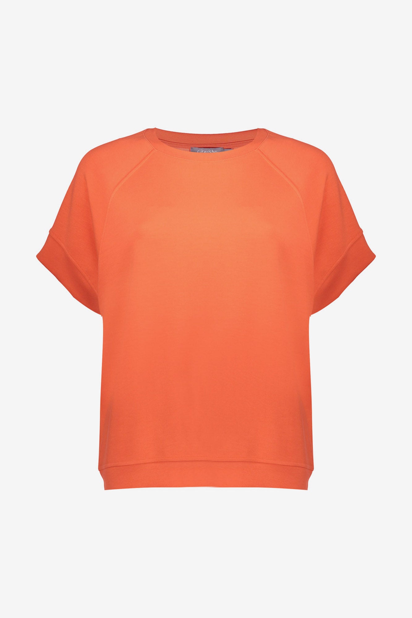 Geisha sweater scuba met korte mouwen