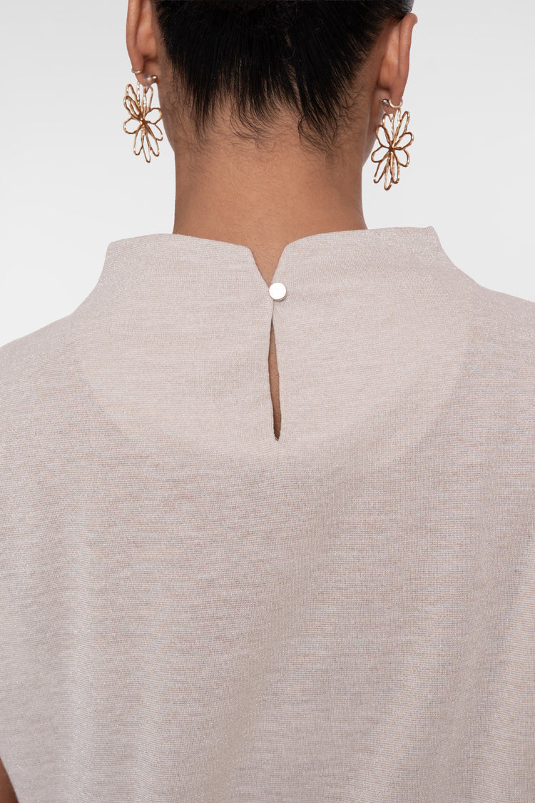 Geisha dames top met high neck detail