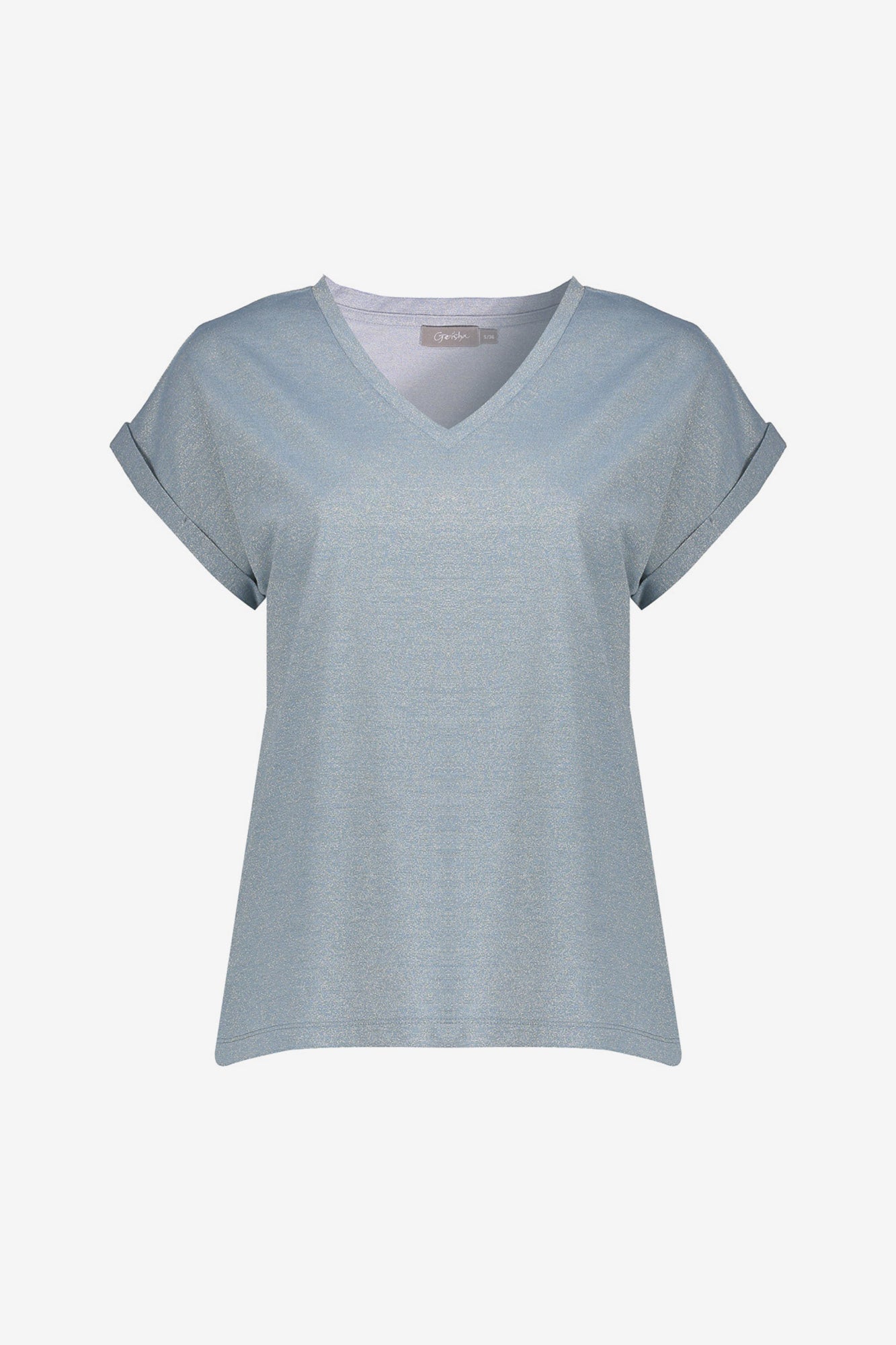 Geisha T-shirt met V-hals en lurex