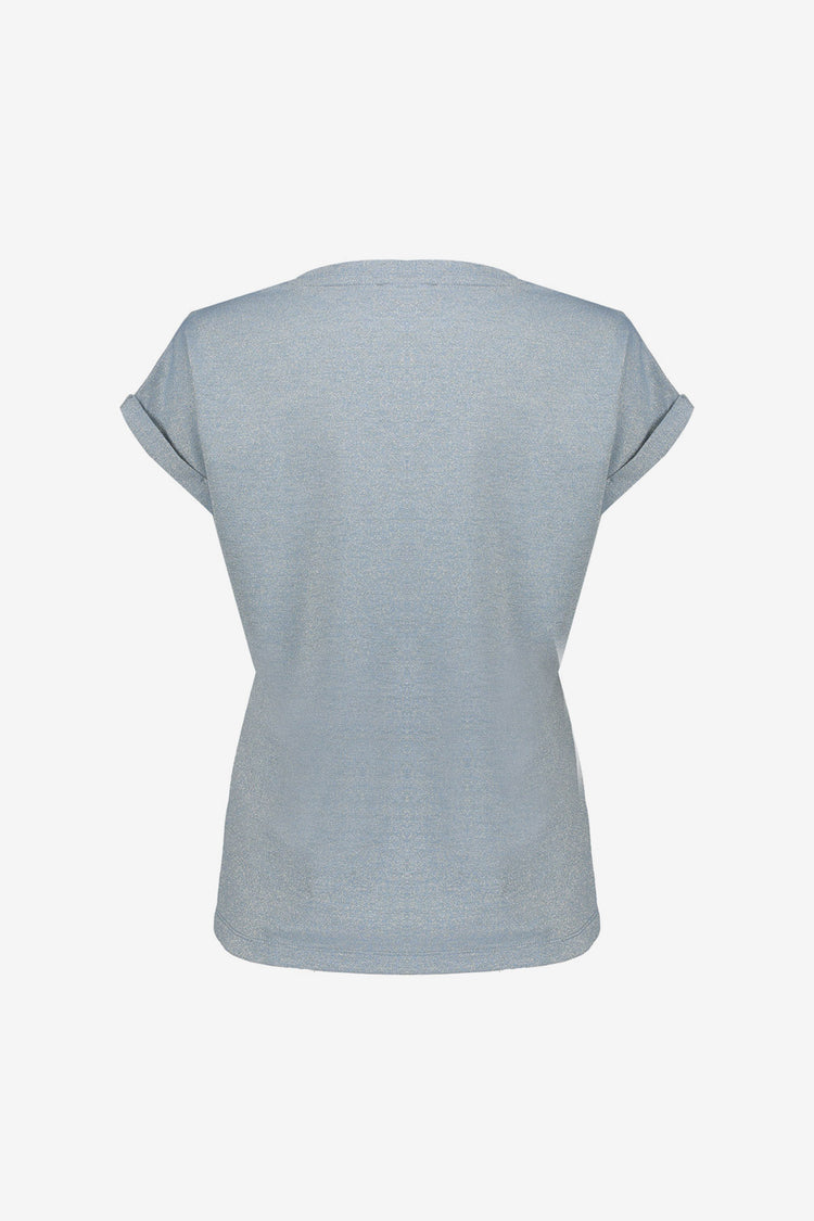 Geisha T-shirt met V-hals en lurex