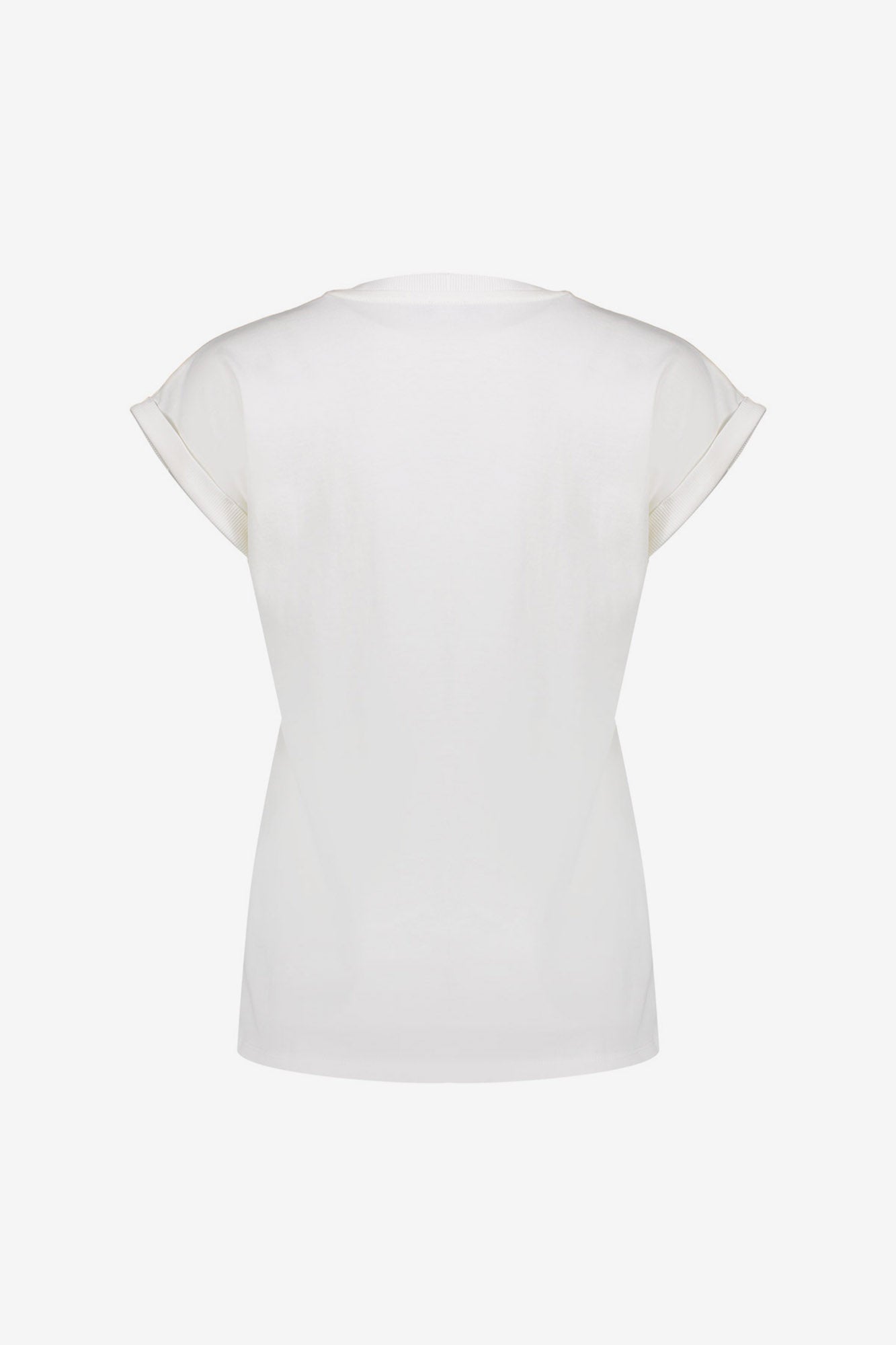 Geisha T-shirt met chestprint 'London Dream Club' en aangeknipte mouwen