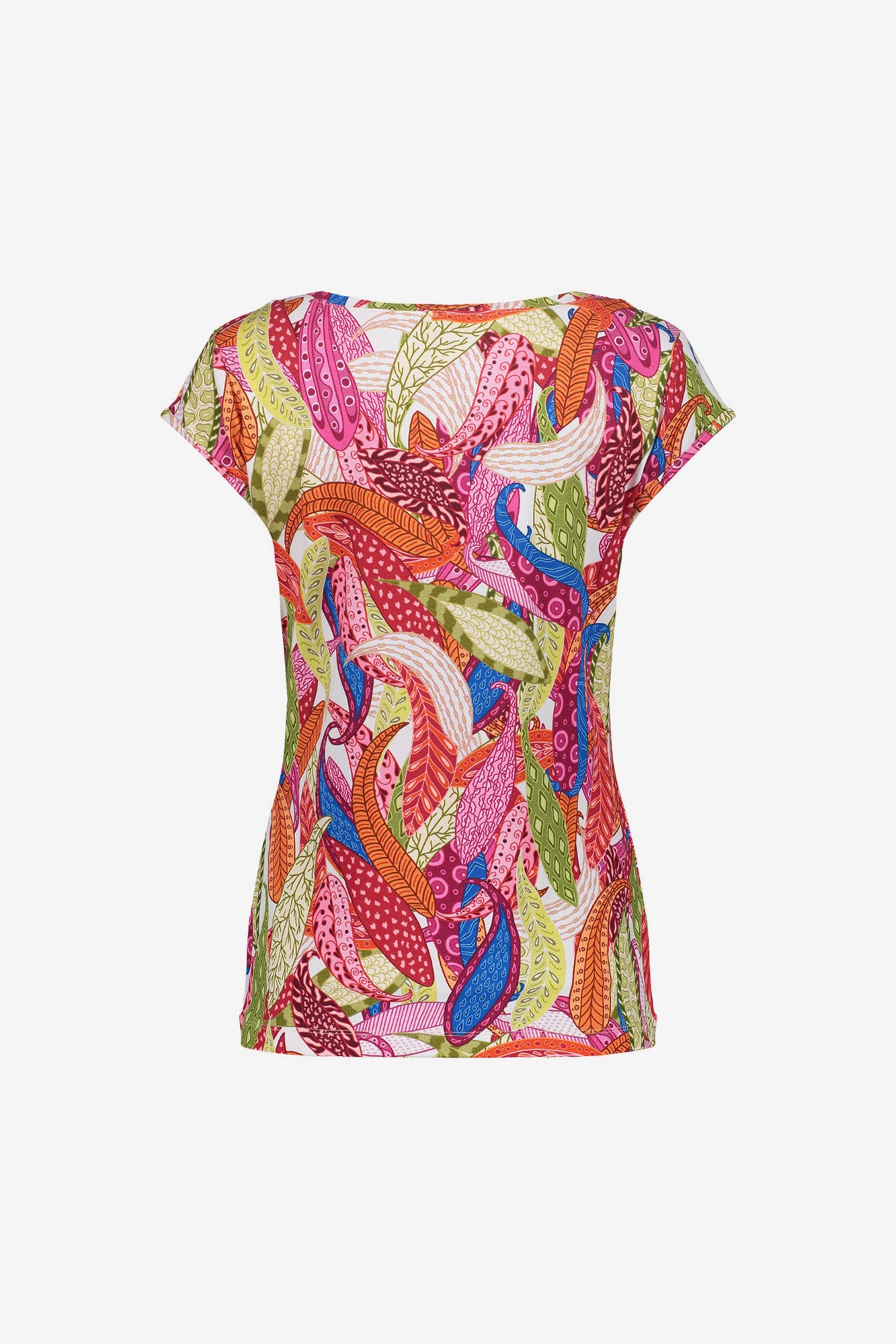 Geisha T-shirt in tricot met grafische print en soepele pasvorm