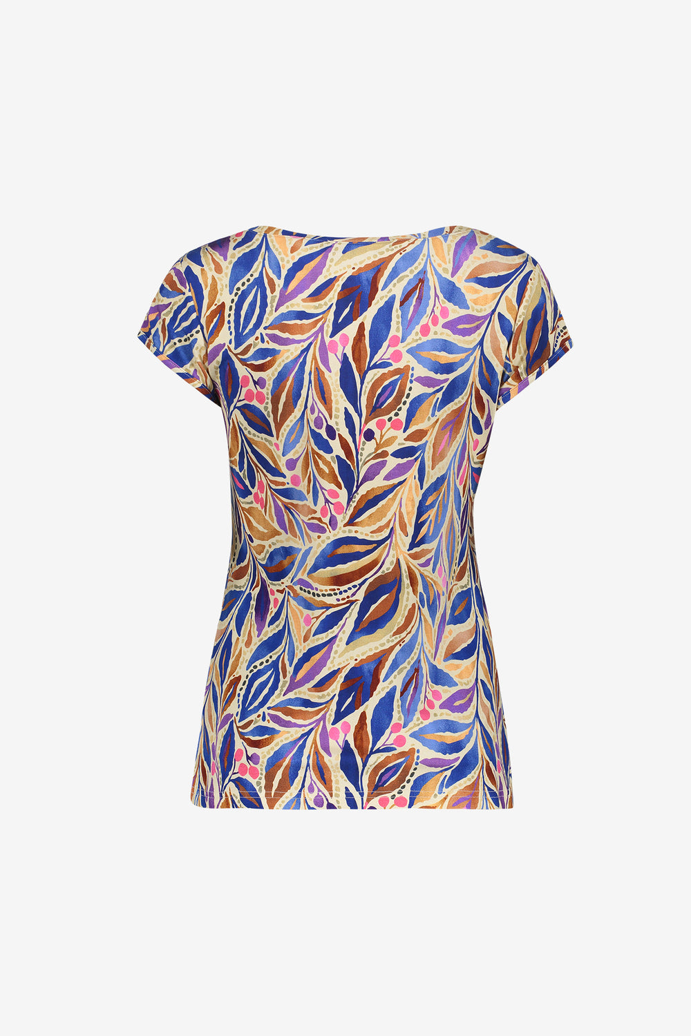 Geisha T-shirt in tricot met grafische print en soepele pasvorm