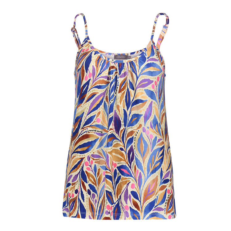 Geisha singlet met spaghettiebandjes