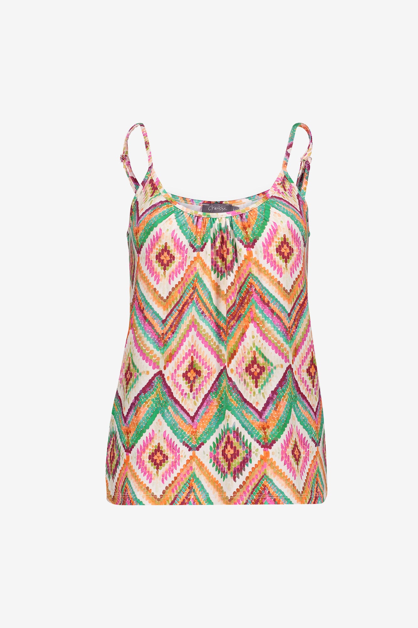 Geisha singlet met spaghettiebandjes