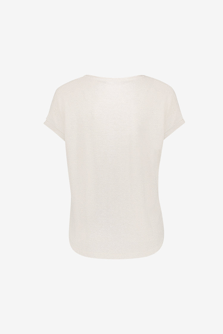 Geisha shimmer top met korte mouwen
