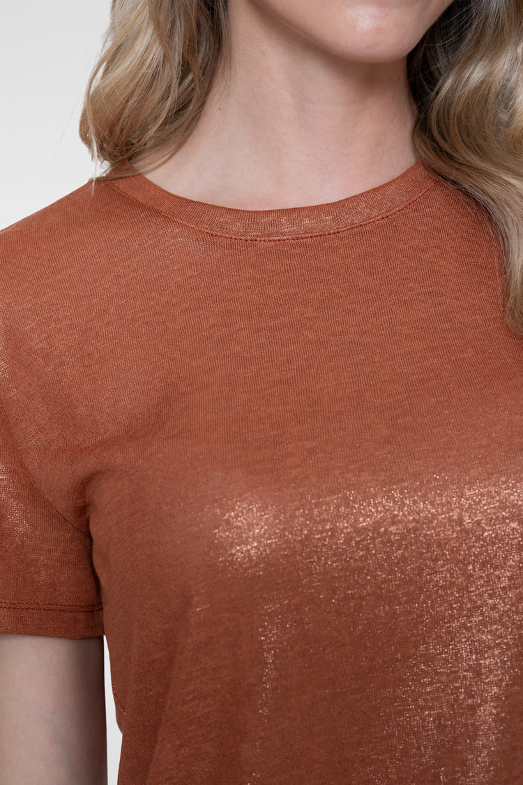 Geisha T-shirt met foil print