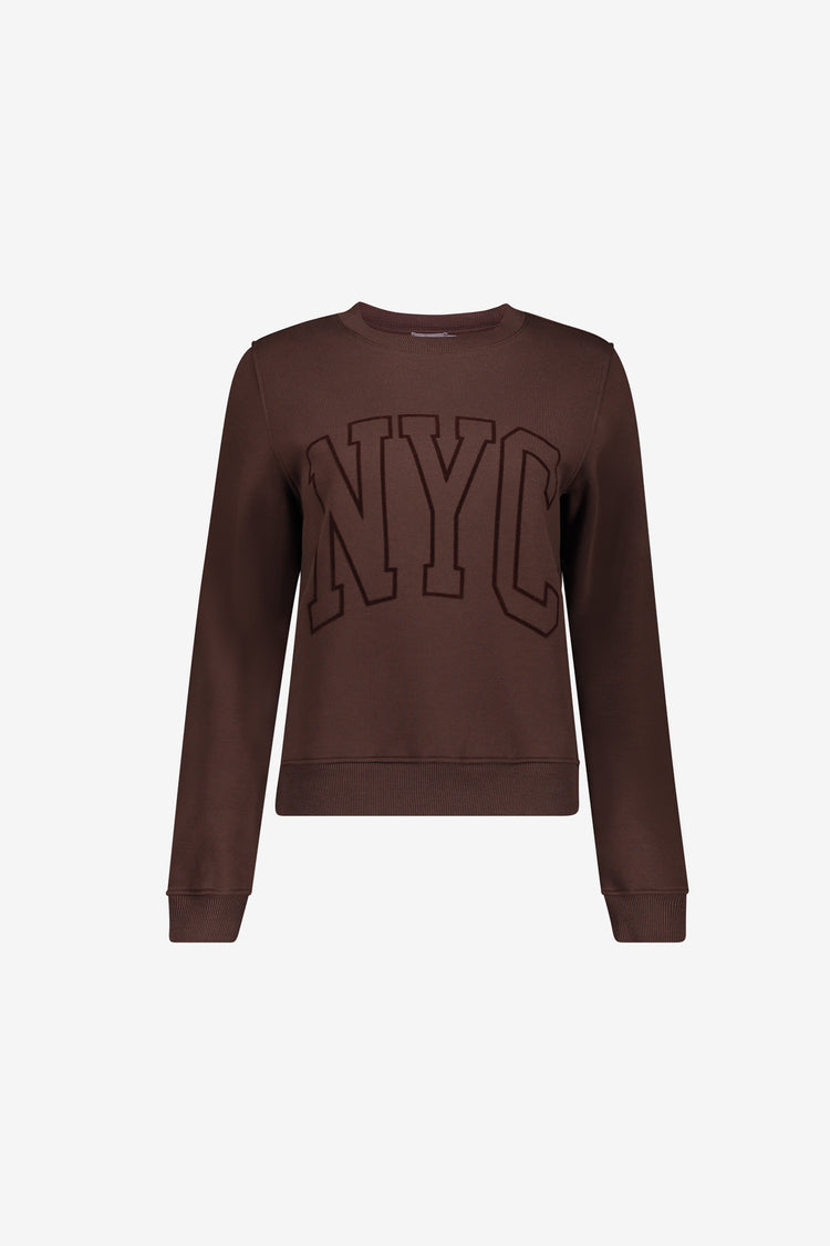 Geisha sweater met NYC-opdruk