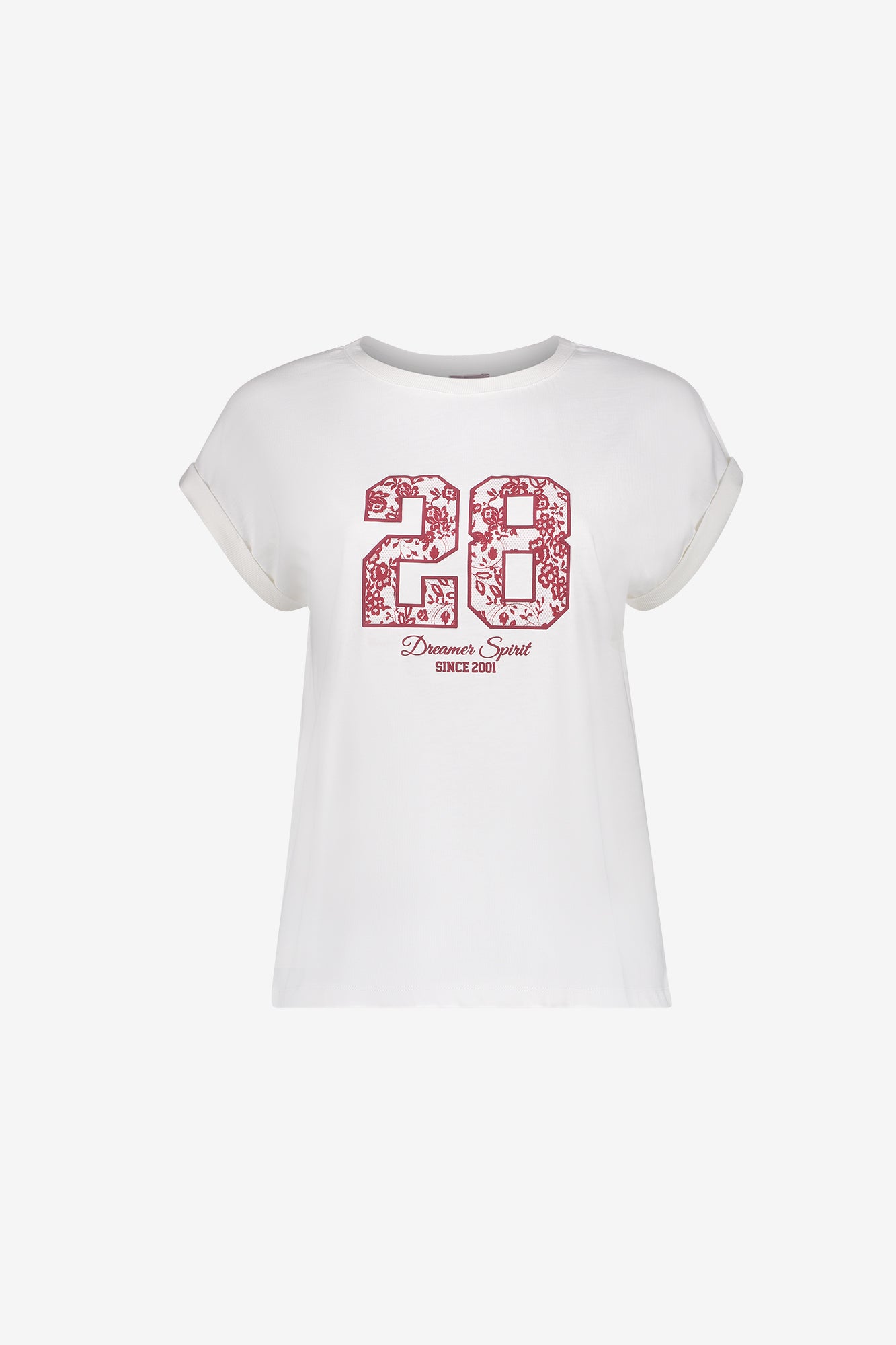 Geisha T-shirt met 28 print en korte mouwen