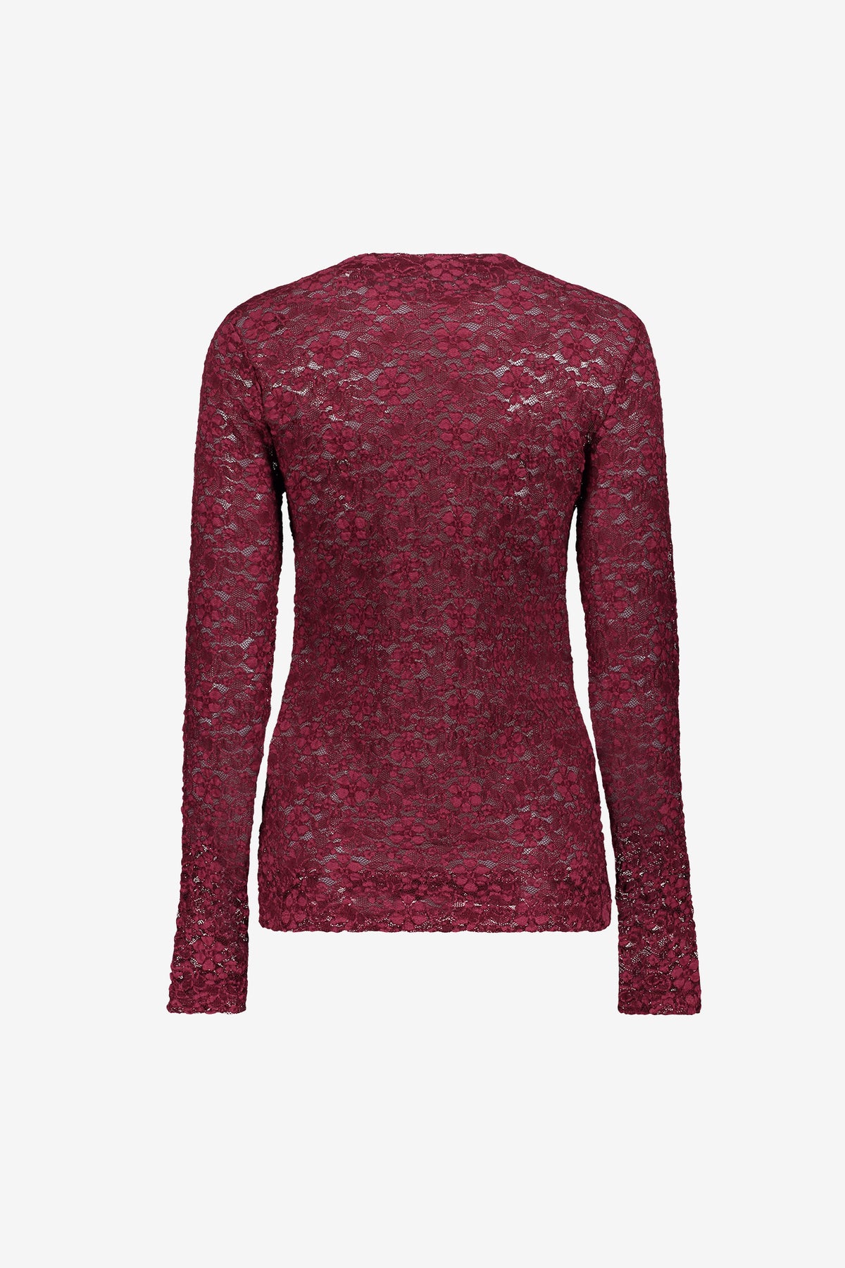 Geisha lace top met bloemenkant