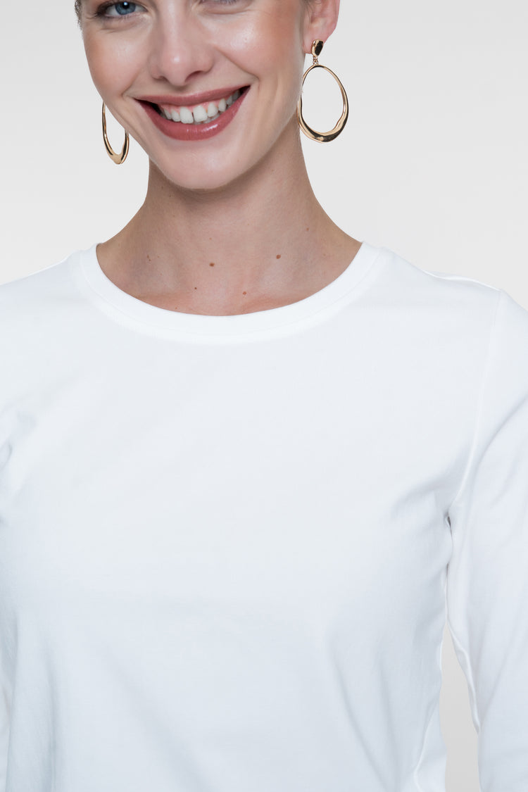 Geisha wit T-shirt met kant detail