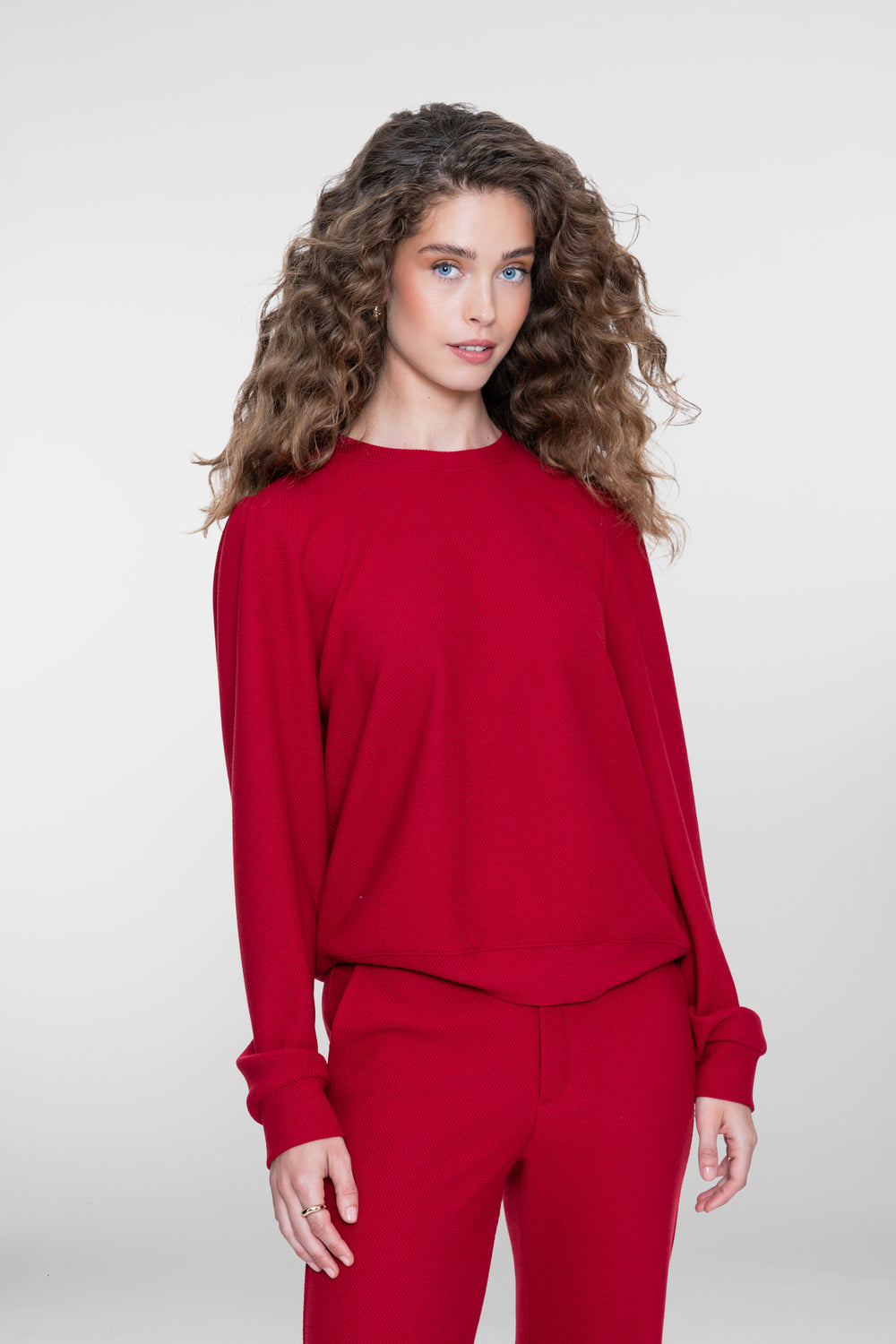 Geisha top met structuur en comfortabele pasvorm