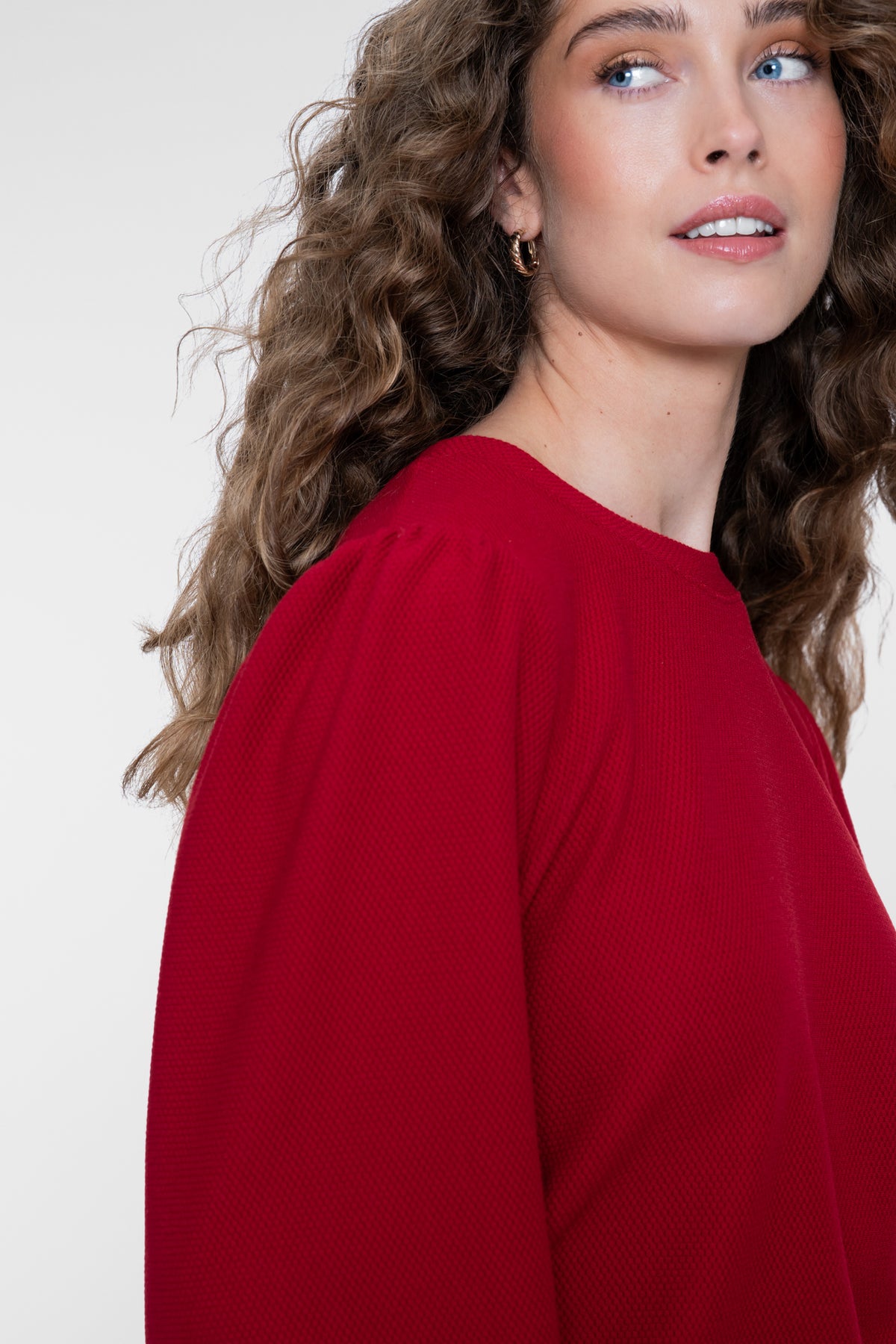 Geisha top met structuur en comfortabele pasvorm
