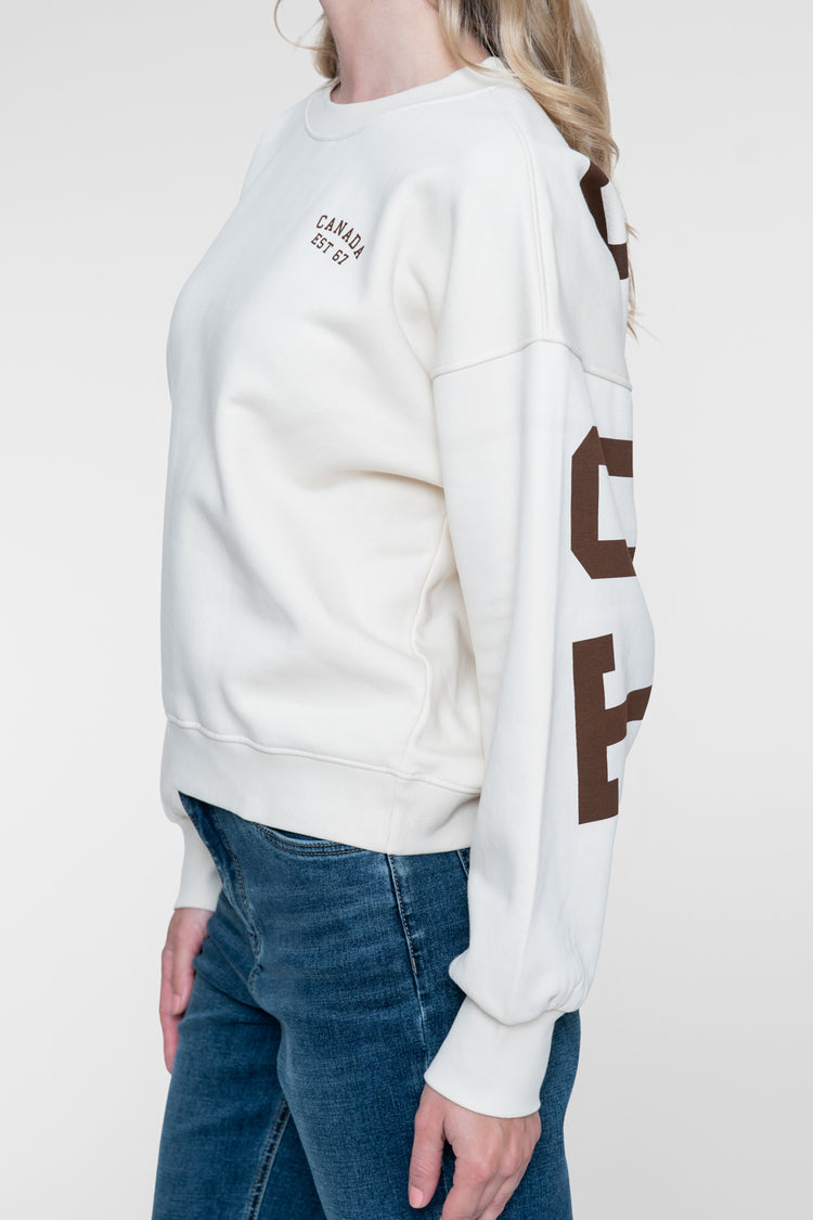 Geisha sweater met Toronto backprint en sportieve uitstraling
