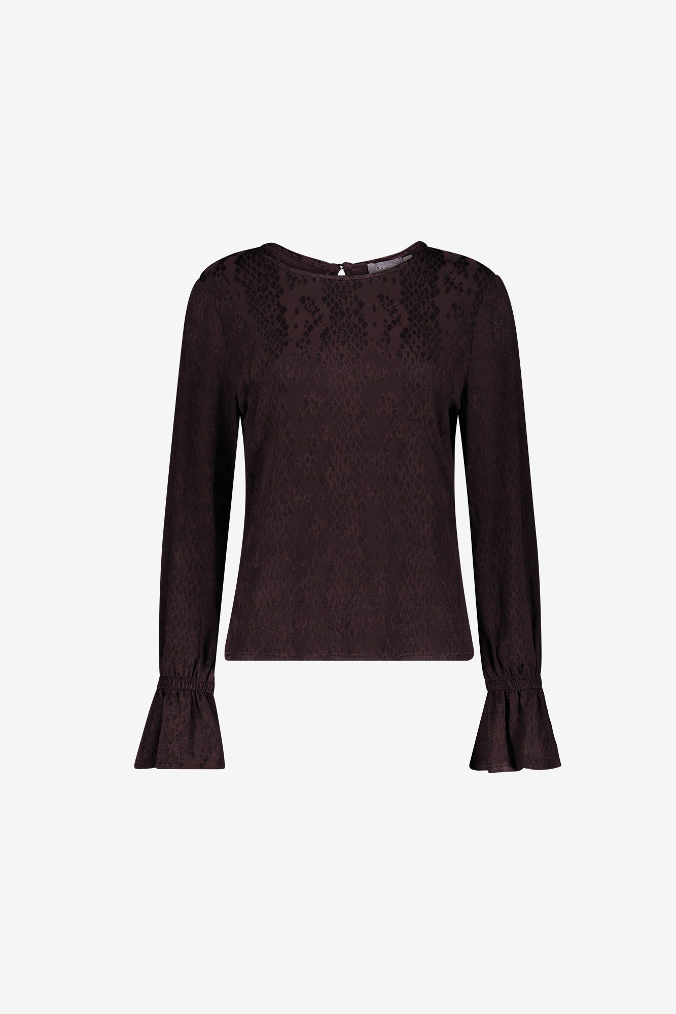 Geisha top met grafische print