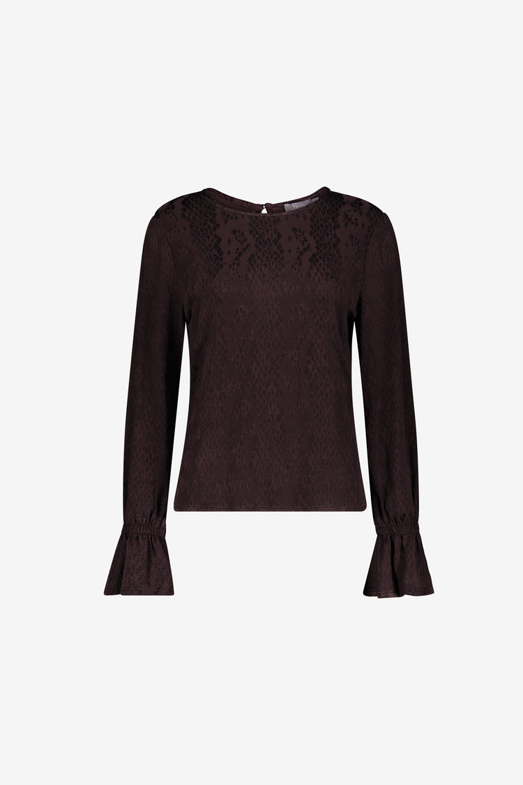 Geisha top met grafische print