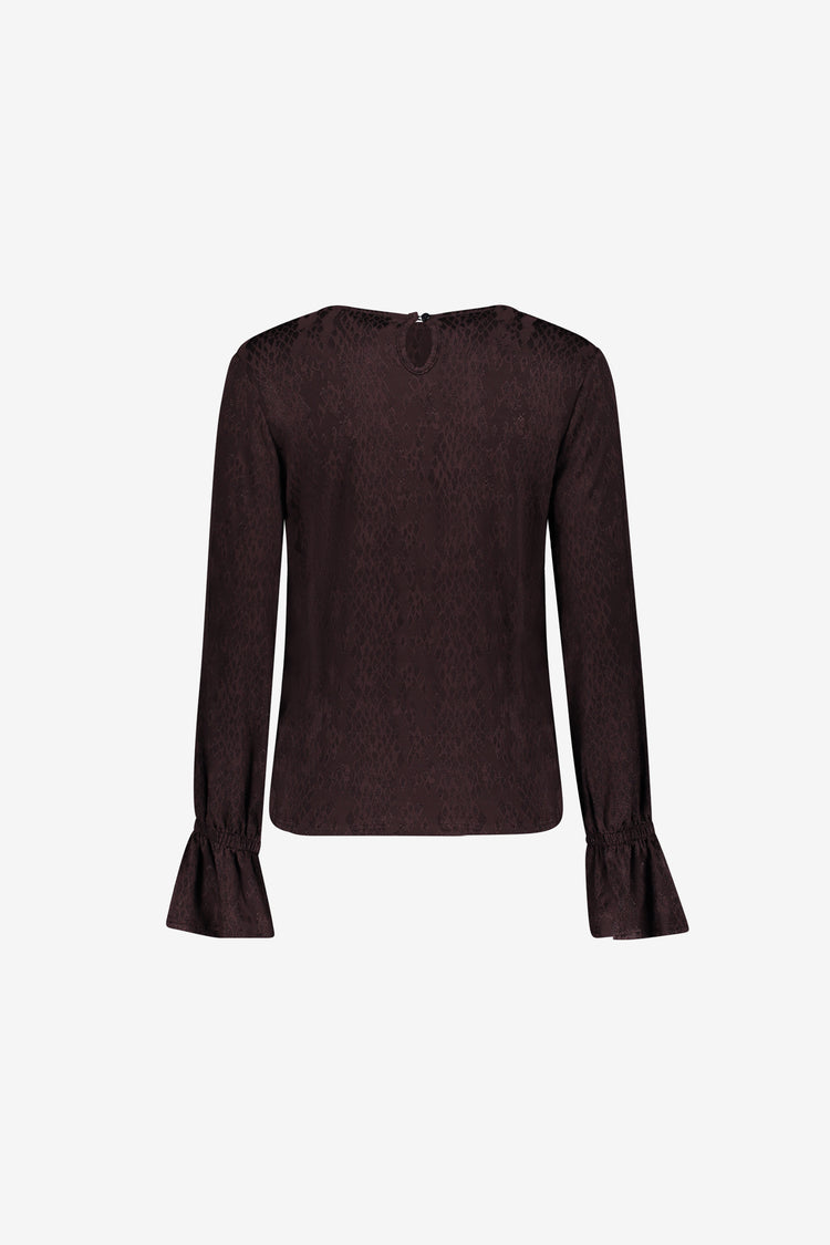 Geisha top met grafische print