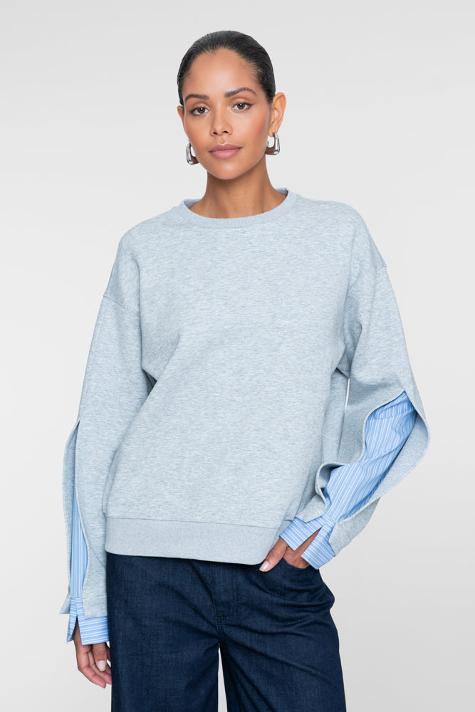 Geisha sweater met blouse details aan de mouwen
