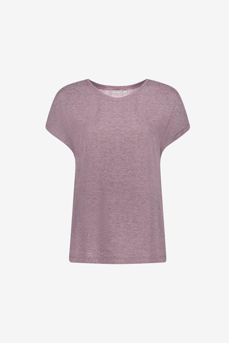 Geisha T-shirt met glitters en korte mouwen