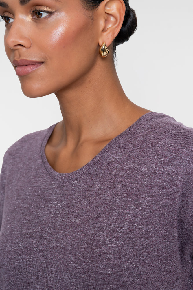 Geisha T-shirt met glitters en korte mouwen
