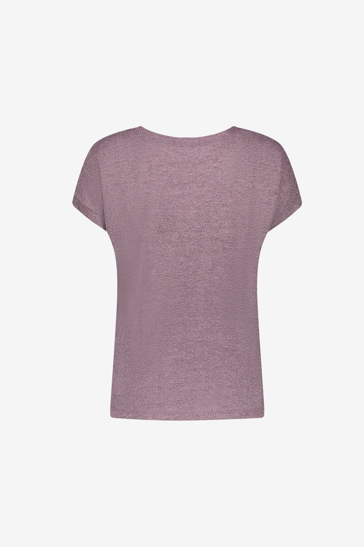 Geisha T-shirt met glitters en korte mouwen