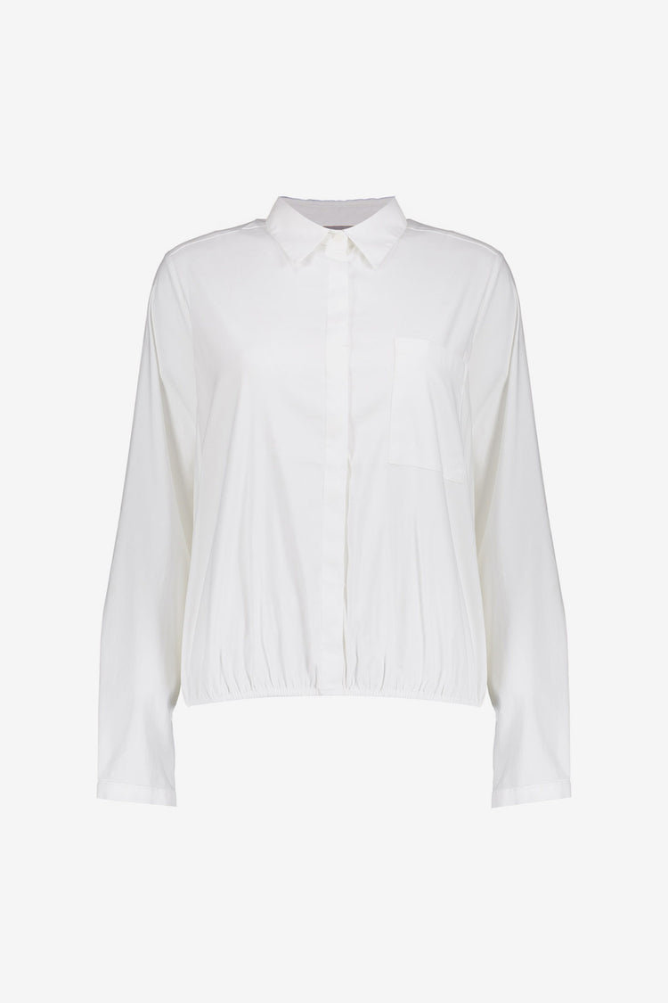 Geisha witte damesblouse met relaxed pasvorm