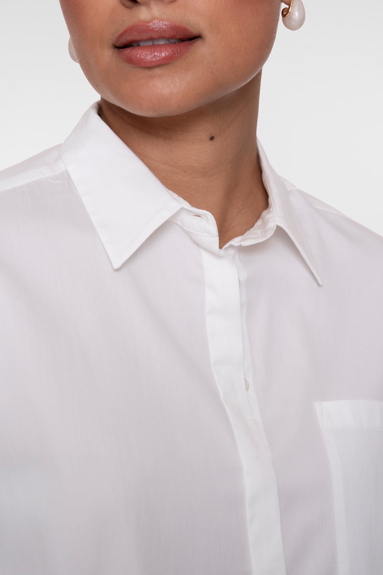 Geisha witte damesblouse met relaxed pasvorm