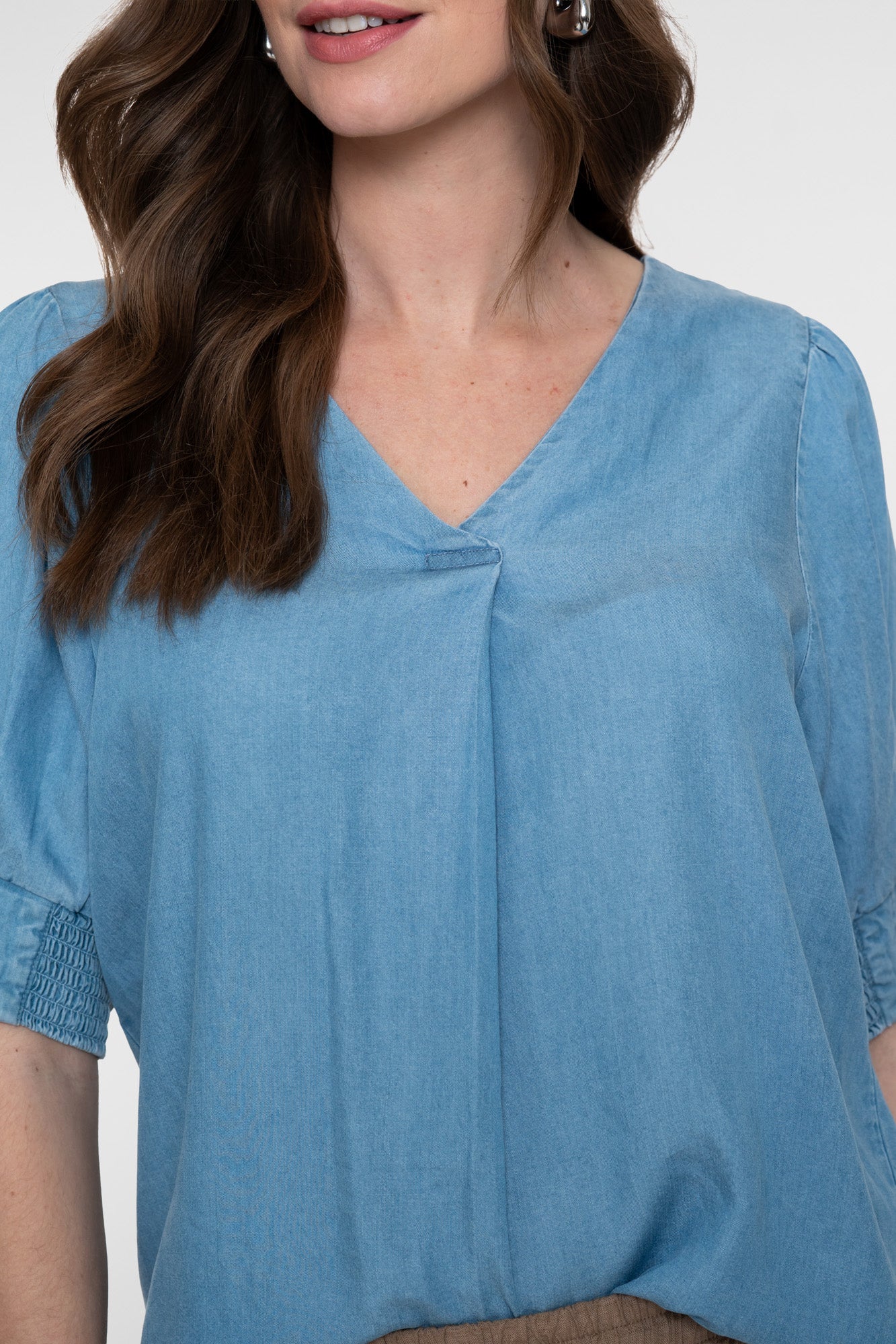 Geisha denim lyocell top